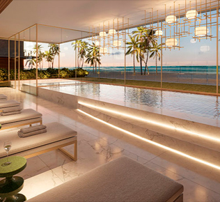 ESPAÇO WELLNESS COM VISTA PARA O MAR  