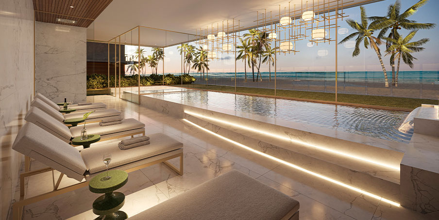 ESPAÇO WELLNESS COM VISTA PARA O MAR  